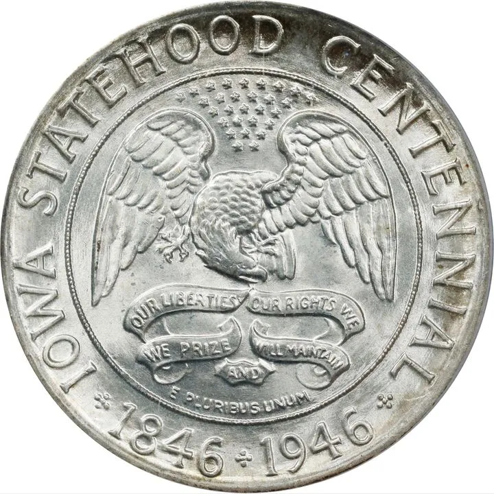 Guess-The-Grade-On-A-CAC-Approved-1946-Iowa-Centennial-Half-Dollar