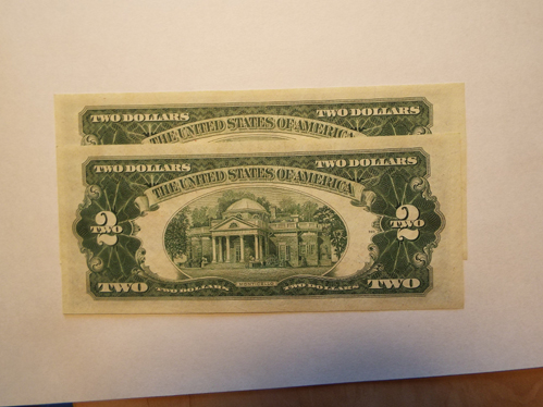 Differing-Lengths-Of-Both-Bill-And-Design-On-1953-$2-Bills