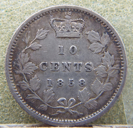 Canadian-10-Cents-1858--8-Over-5----Need-Help-With-Identification