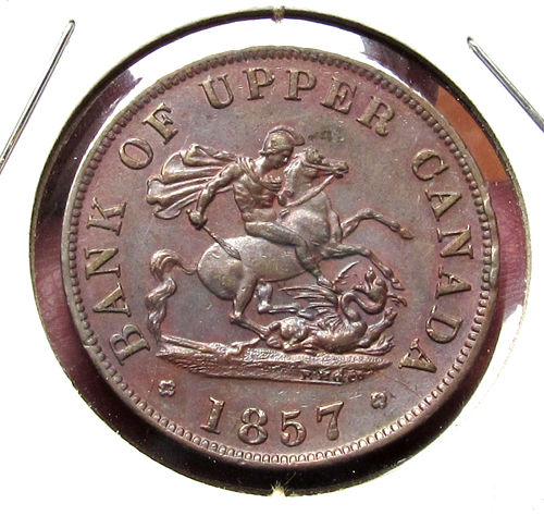 Need-Info-On-Pc-5-D,-Bank-Of-Upper-Canada-1857-Half-Penny.-Please-Look.