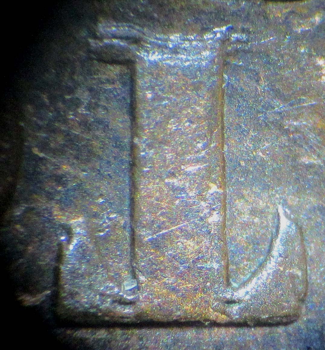 1881-H-Cent-With-Most-Of-The-Obverse-Letters-Triple-Repunched.-Easy-To-See.