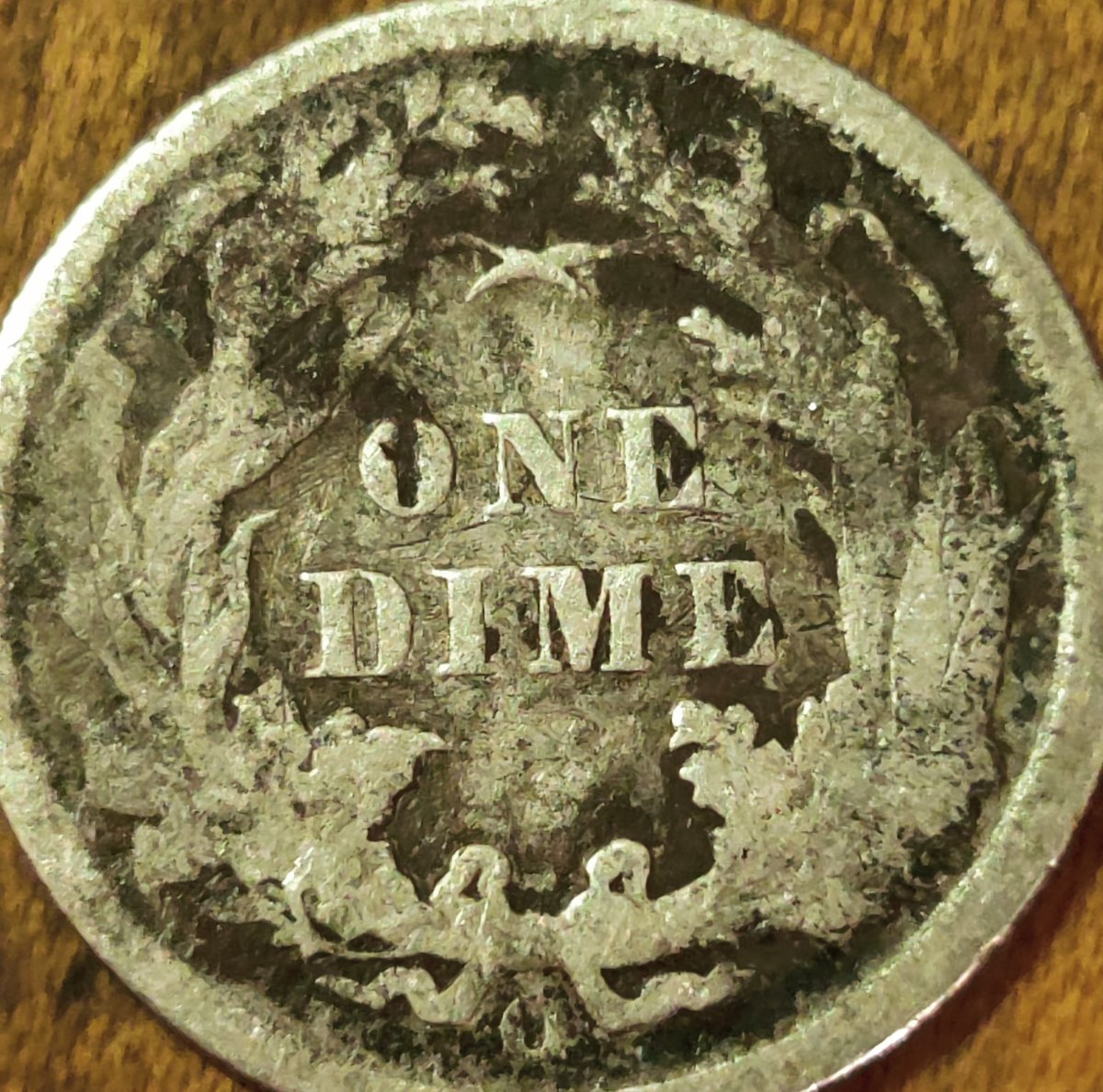 1891-O-Dime-Well-Worn.