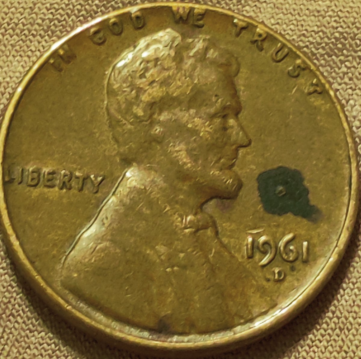 1961-D-Penny-Unusual-Marking