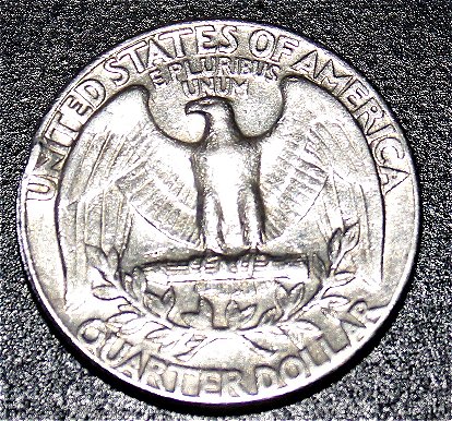 1973-Philadelphia/No-Mint-Mark-Quarter-With-Bow-Tie-Clips