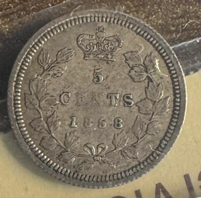 Another-1858-5-Cent-Variety.-Large-Denomination
