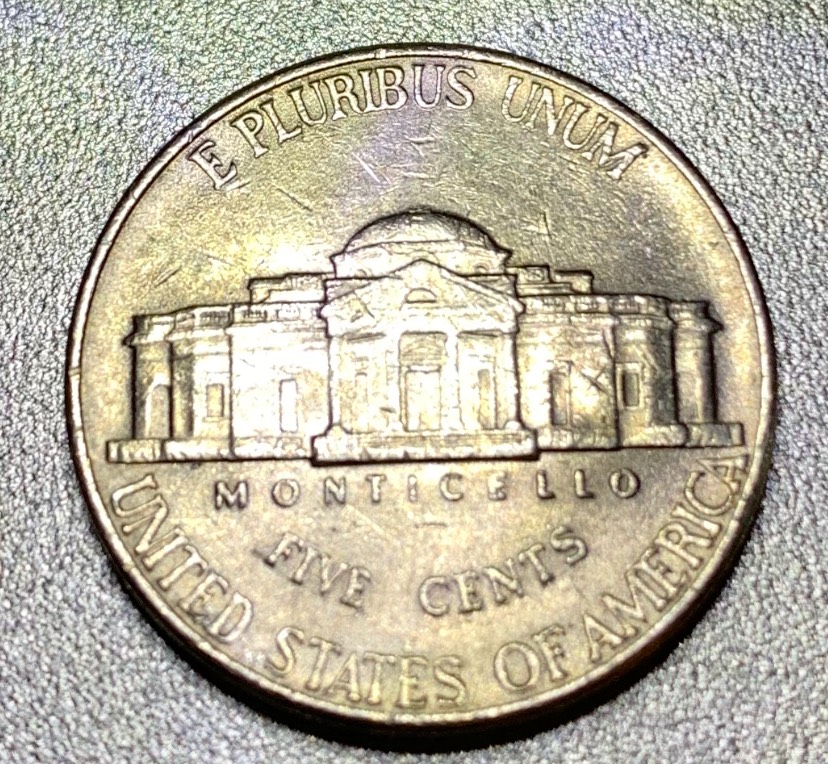 2002-D-Jefferson-Nickel-With-Multiple-Grooves