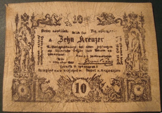 10-Kreuzer-1860-Banknote---Austrian-Empire-What-Is-Its-Value-And-Grade?-I
