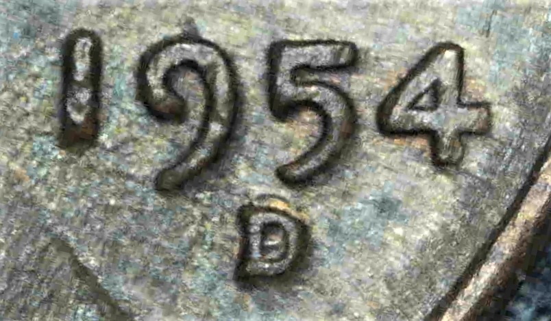 1954-D-Repunched-Mintmark-D/D/D