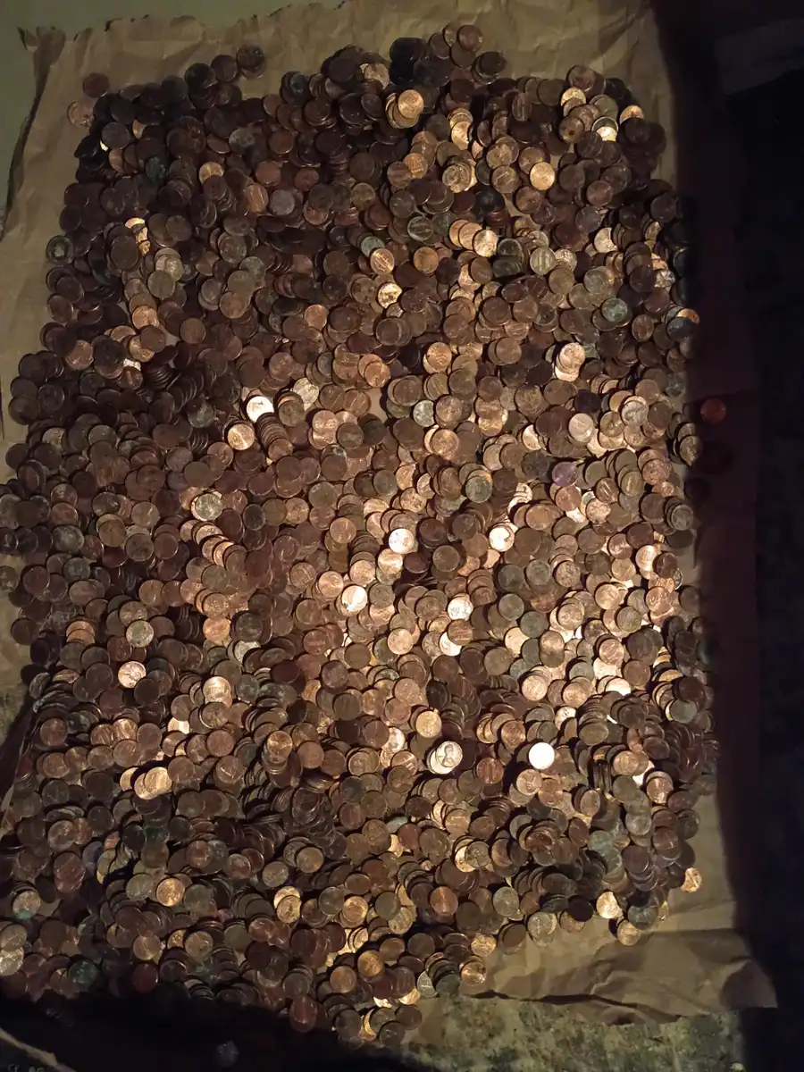 $50-Bank-Bag-Of-Moldy-Cents.-What-To-Do?