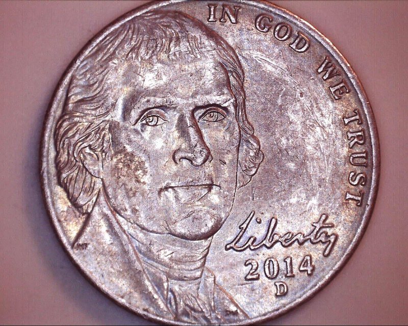 2014-D,-Dark-Obverse-/-Blank-Reverse-With-The-Monticello-Door-Only