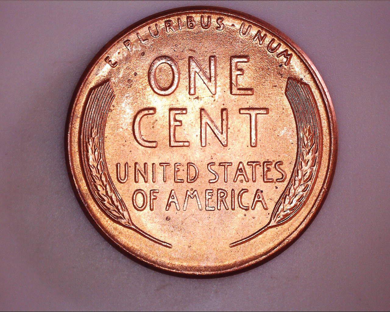 1957---Lincoln-Cent-Wheat---RD-With-BIE-&-Cracked-Skull