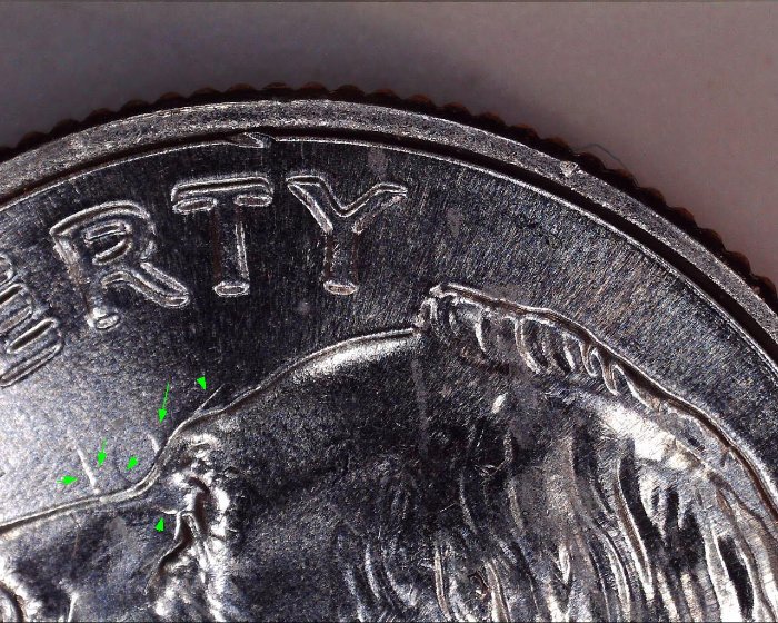 2019-P-Ros.-Dime-Strike-Through-*-Possible-D/D-On-Quarters-&-1973-D-Penny