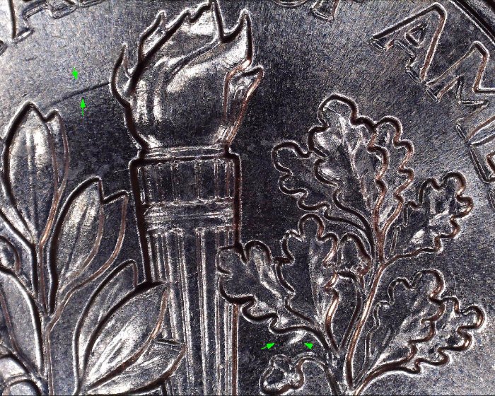 2019-P-Ros.-Dime-Strike-Through-*-Possible-D/D-On-Quarters-&-1973-D-Penny