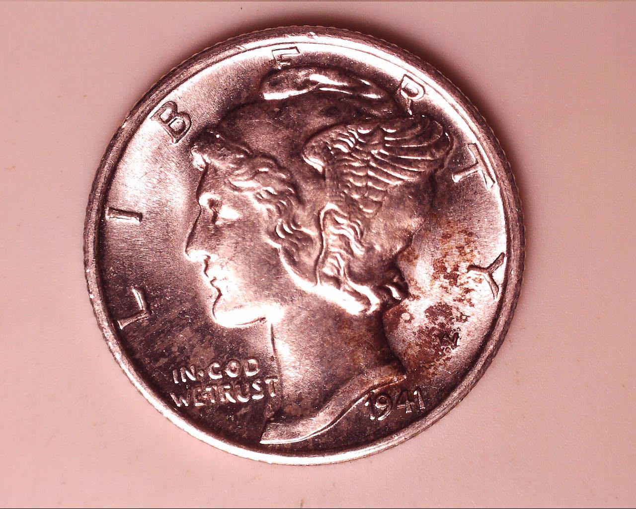 1941-S/S-Mercury-Dime-FBL-And-A-Little-Crusty