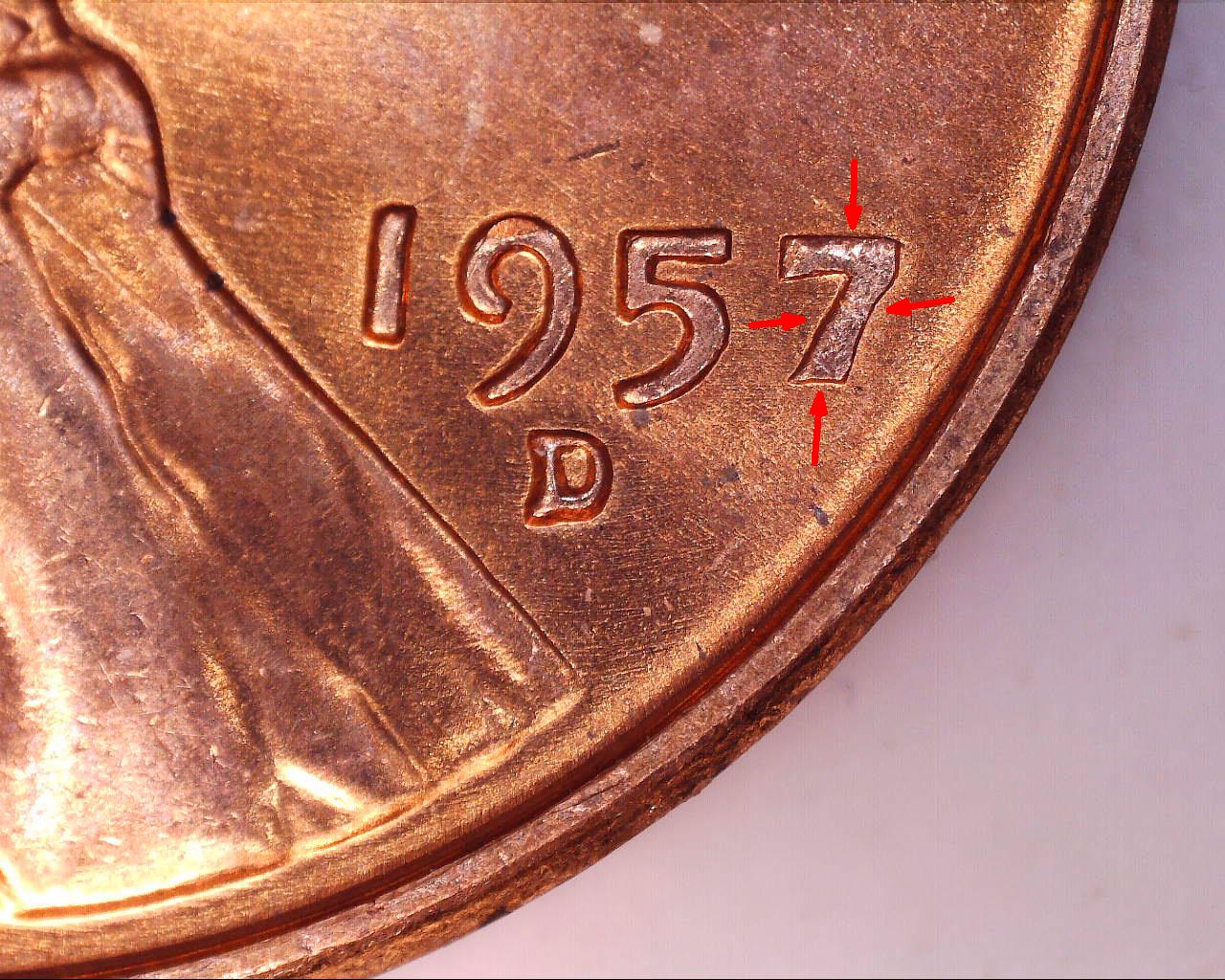 1957-D---Lincoln-Penny-Of-5-Different-Varieties
