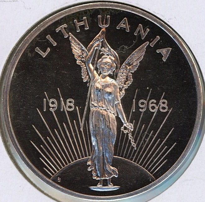 Toronto-Lithuanian-Philatelic---Numismatic-Society-Silver-Medal
