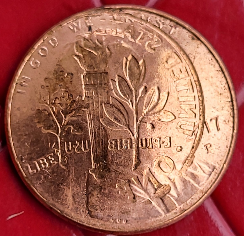 2017-P-Lincoln-1cent-/Dime-Mule-Clash-Error!