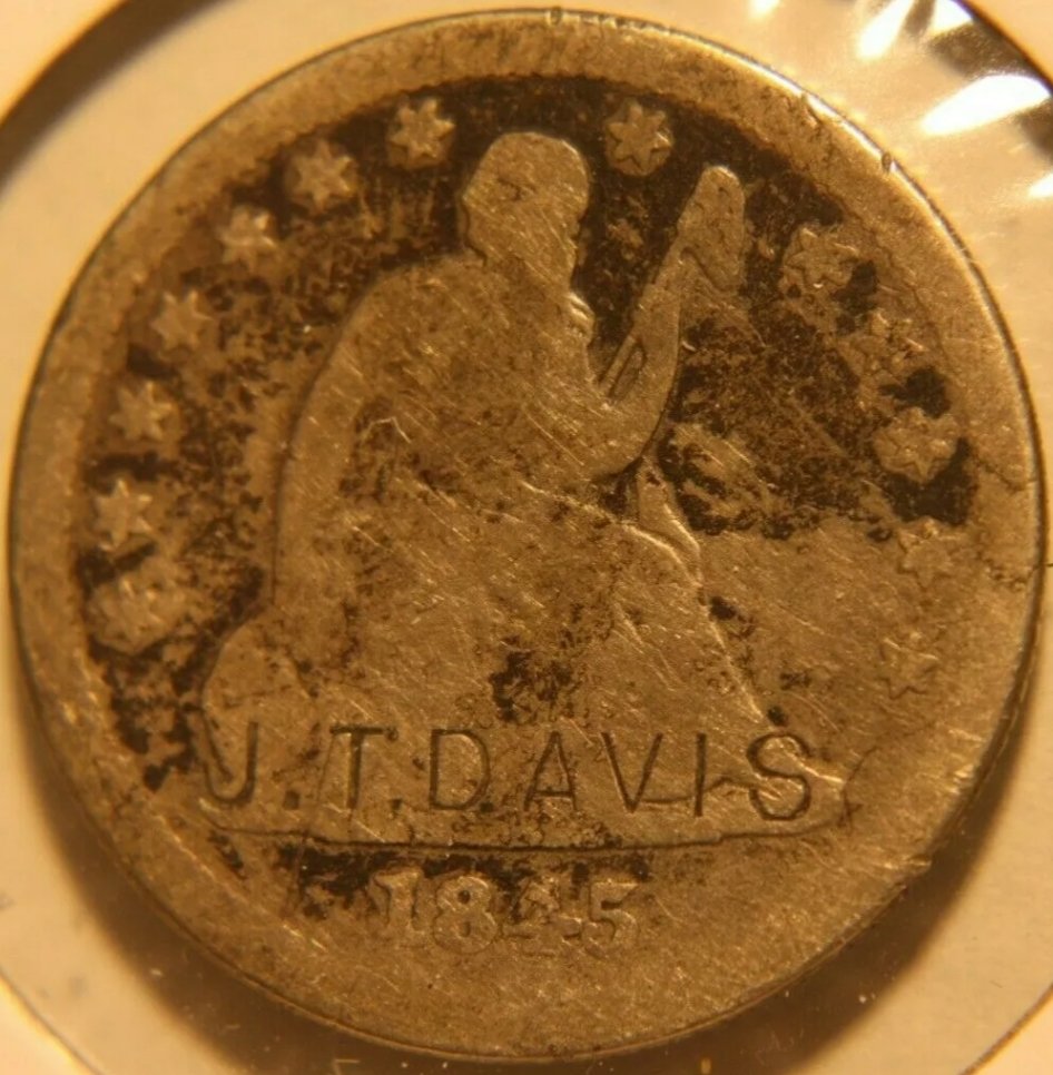 1845-Liberty-Seated-Quarter-With-Counterstamp