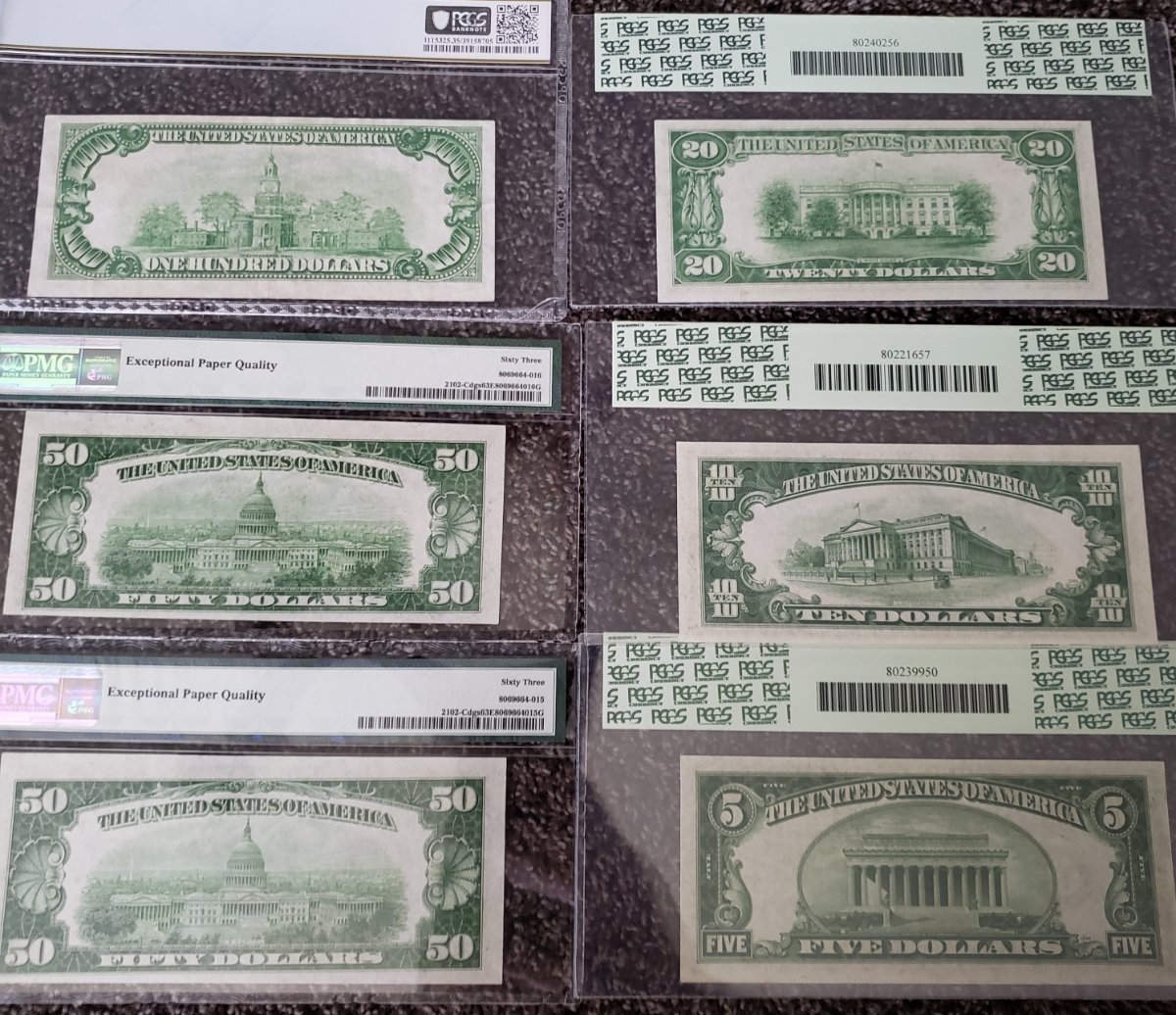 1934-Federal-Reserve-Note-Set