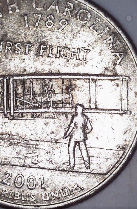 2001-P-Quarter-:-Artifact-Leaning-On-The-Letter-