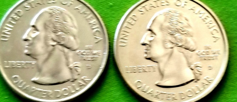 1999-D-USA-State-Quarter-Georgia-Found-In-Yellow-Ish-Tint