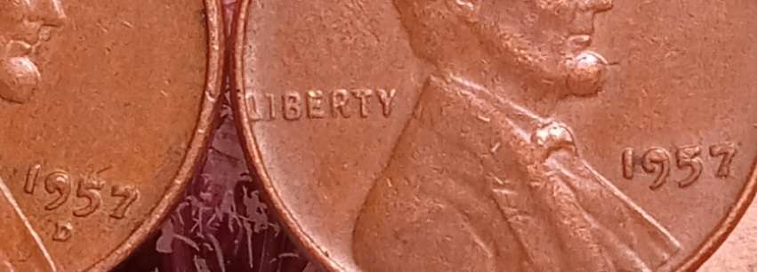 1957-P-1-Cent,-1957-D-1-Cent.-Do-These-2-Coins-Have-Die-Chips?