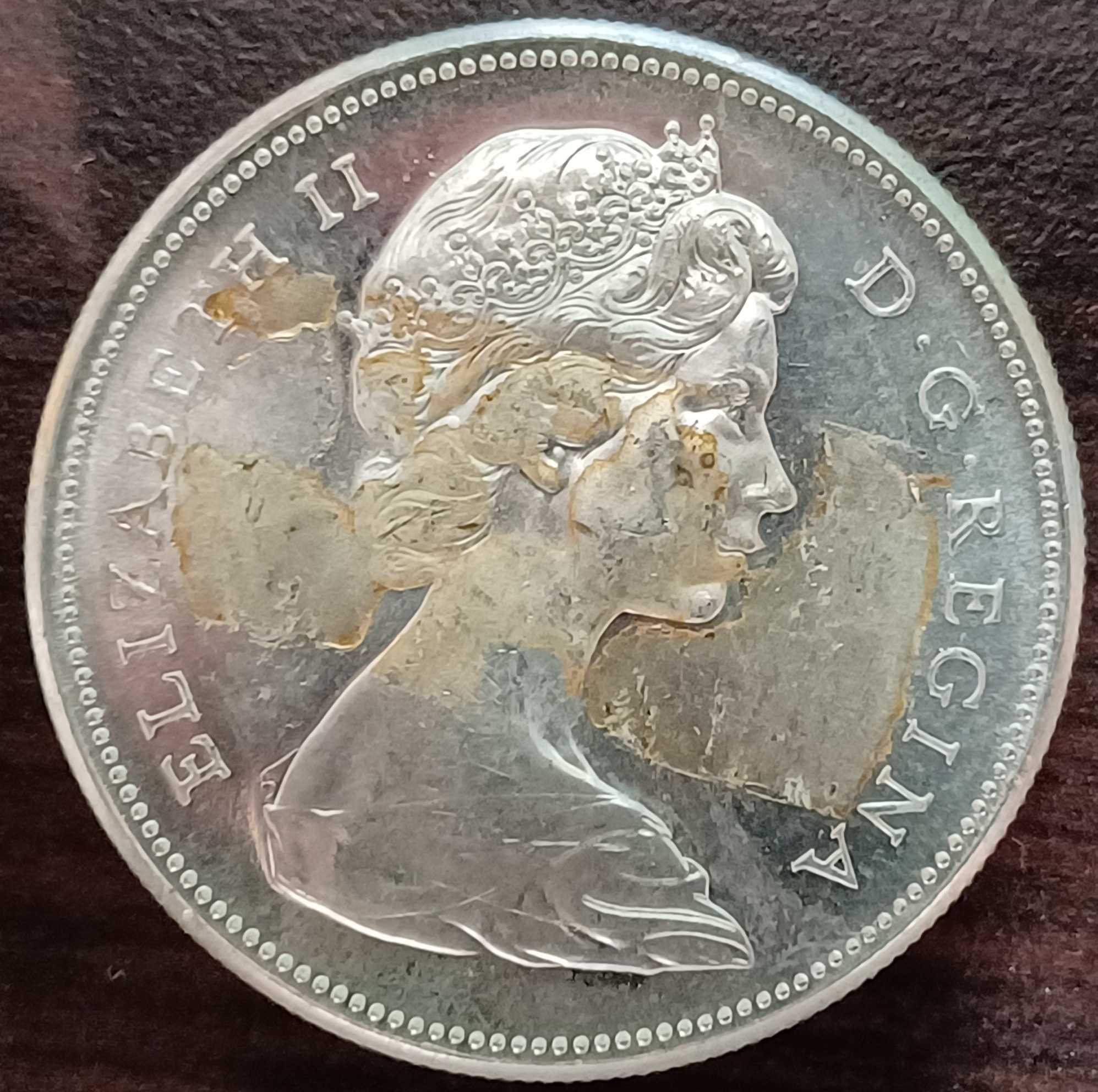 1967-PL-Dollar-Big-Strike-Thru-Error!