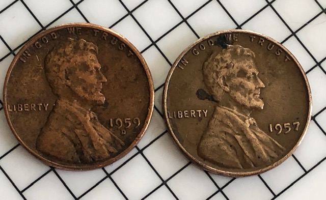1959-D-Lincoln-Cent-And-1957-Wheat-Penny