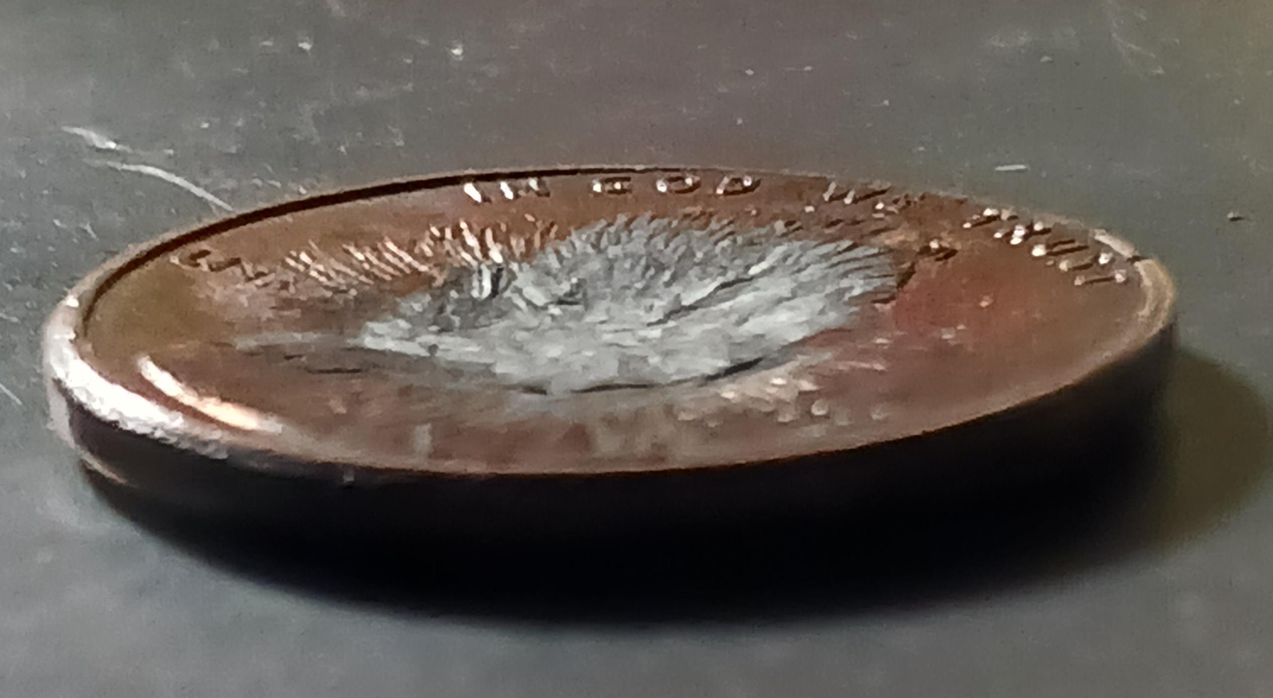 1999-Lincoln-Memorial-Penny-Struck-On-Foreign-Object