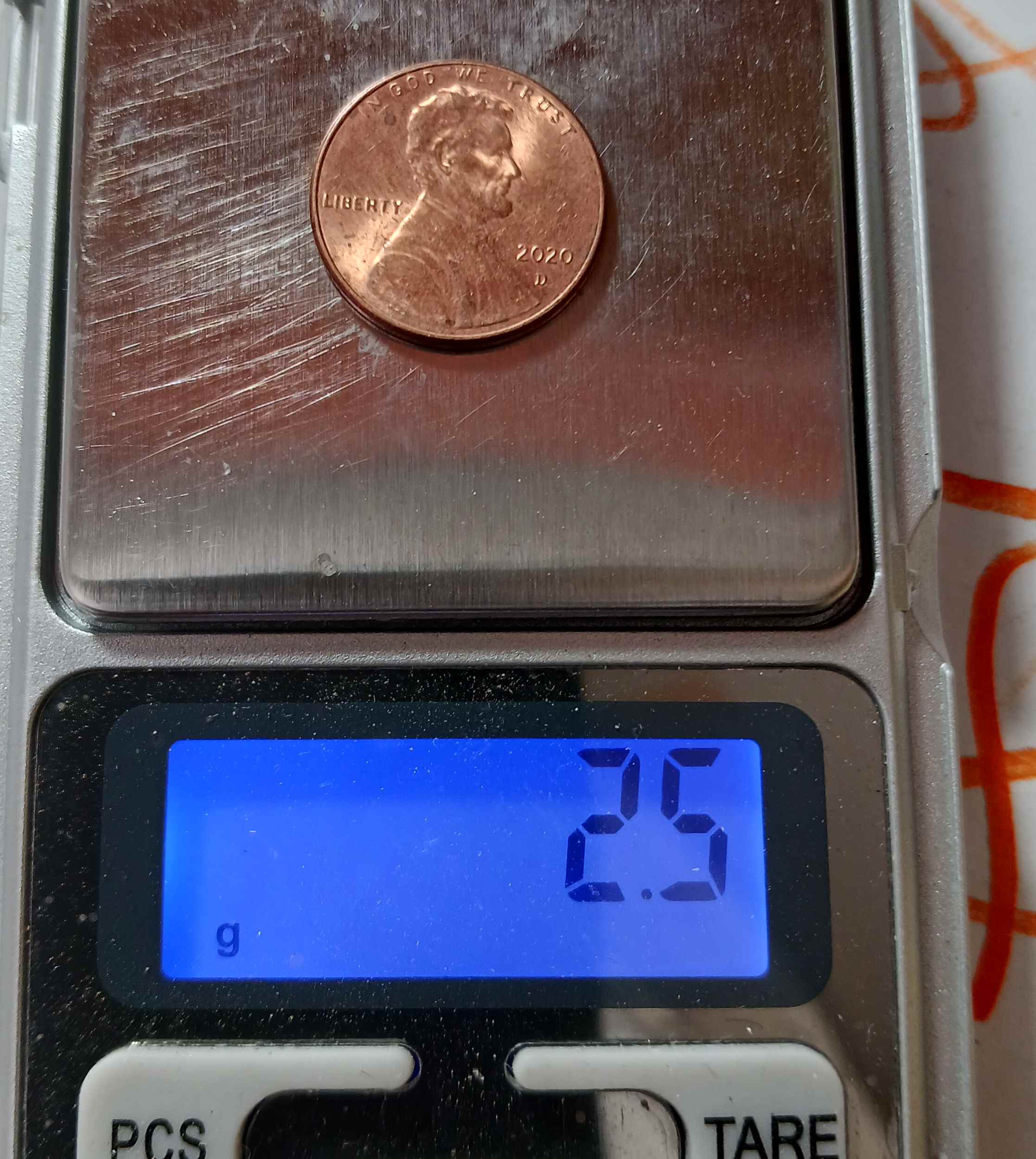 1983-D-Lincoln-Memorial-Penny-Weight-2.9