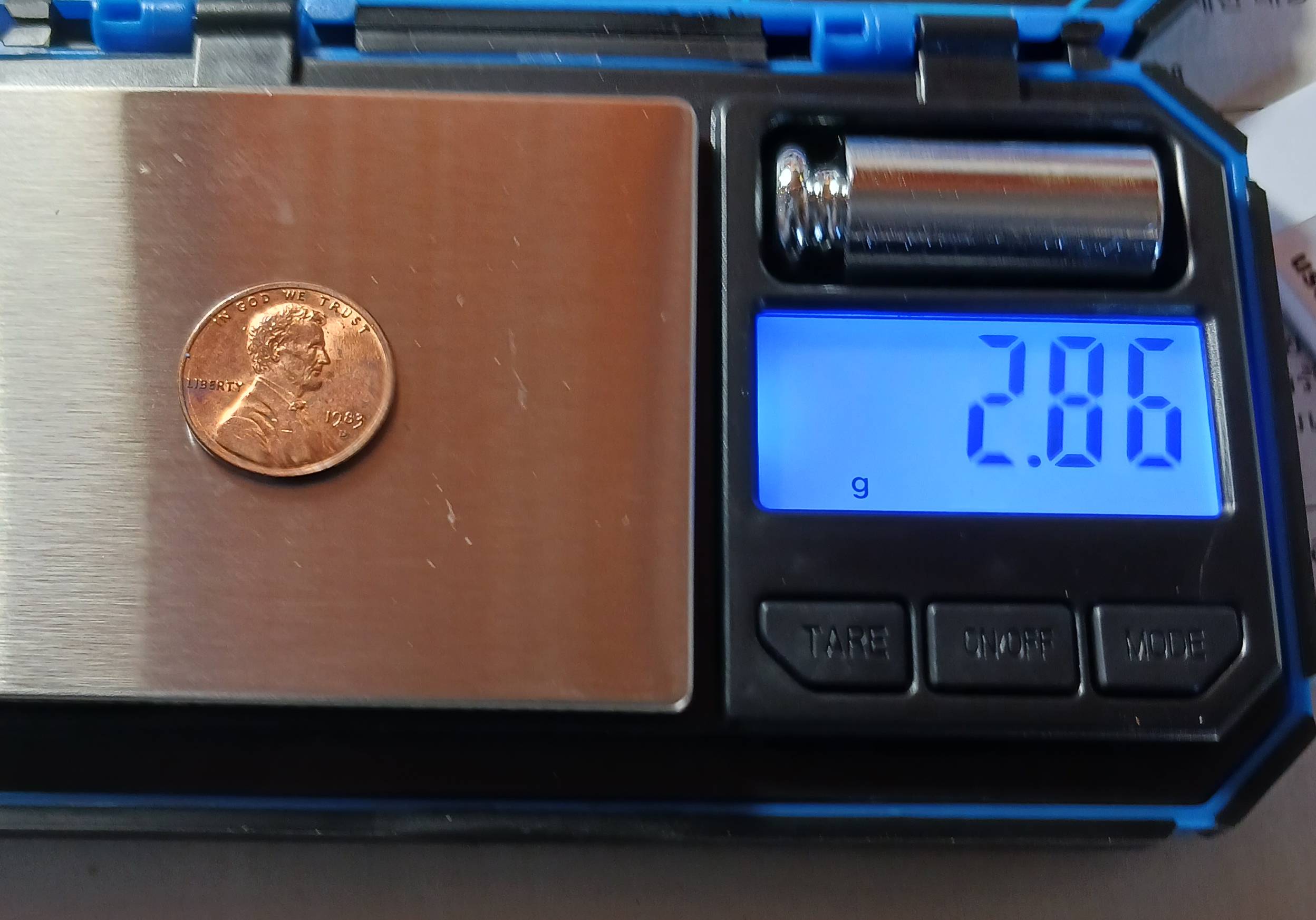 1983-D-Lincoln-Memorial-Penny-Weight-2.9