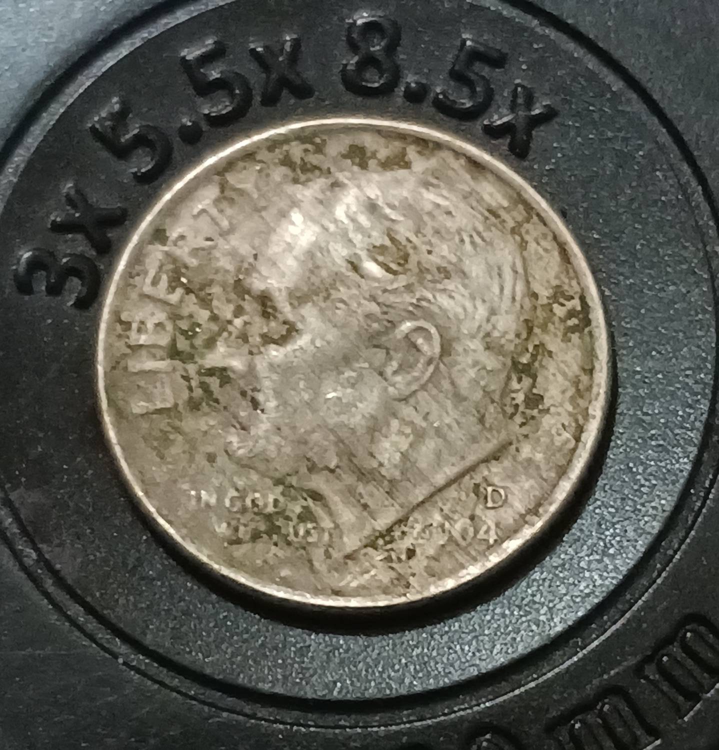 2004-D--Roosevelt-Dime-Strike-Through