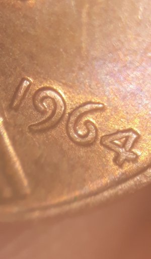 1964-Lincoln-Penny.-Double-Ear.