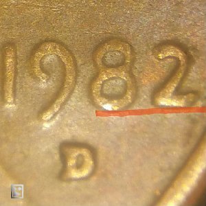 1982-D-Lincoln-Penny.--Small-Date.