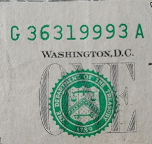 2013-$1-Different-Color-Serial-Numbers