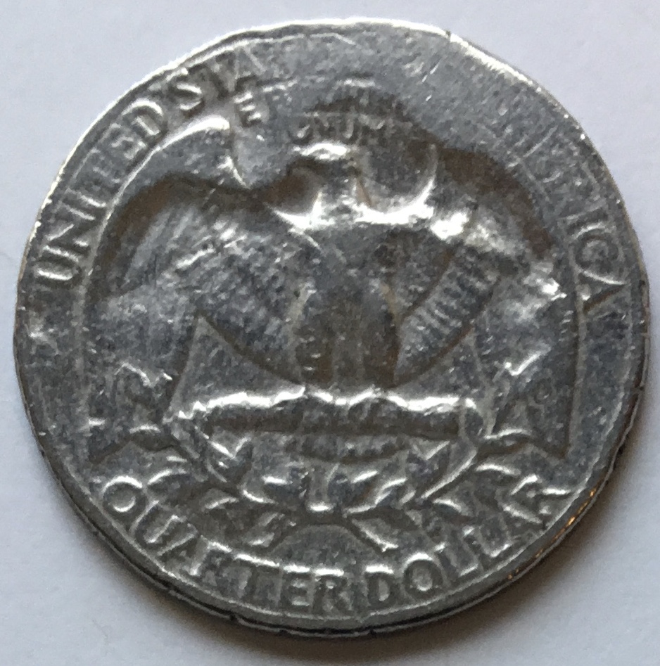Unknown-Year-Washington-Quarter.struck-Through-Error?-Damage?