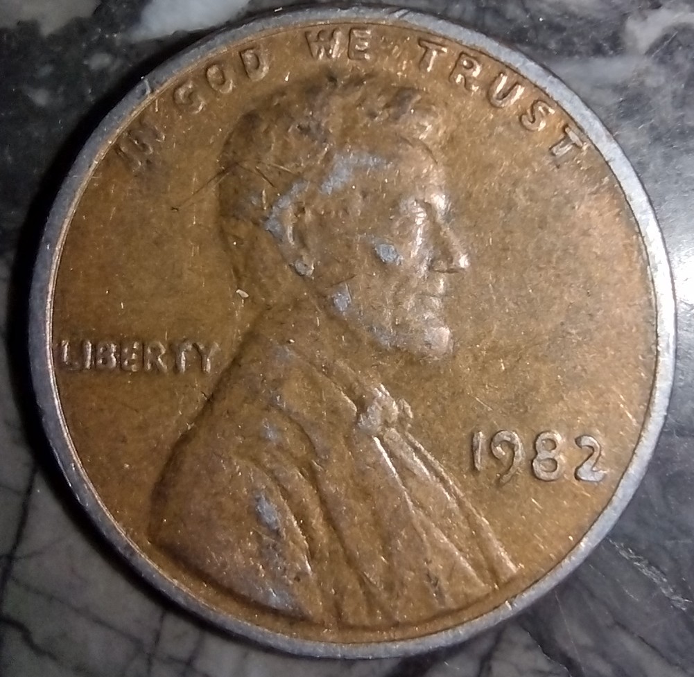 1982-USA-Penny-Large-Date-Copper-Plated-On-Zinc?