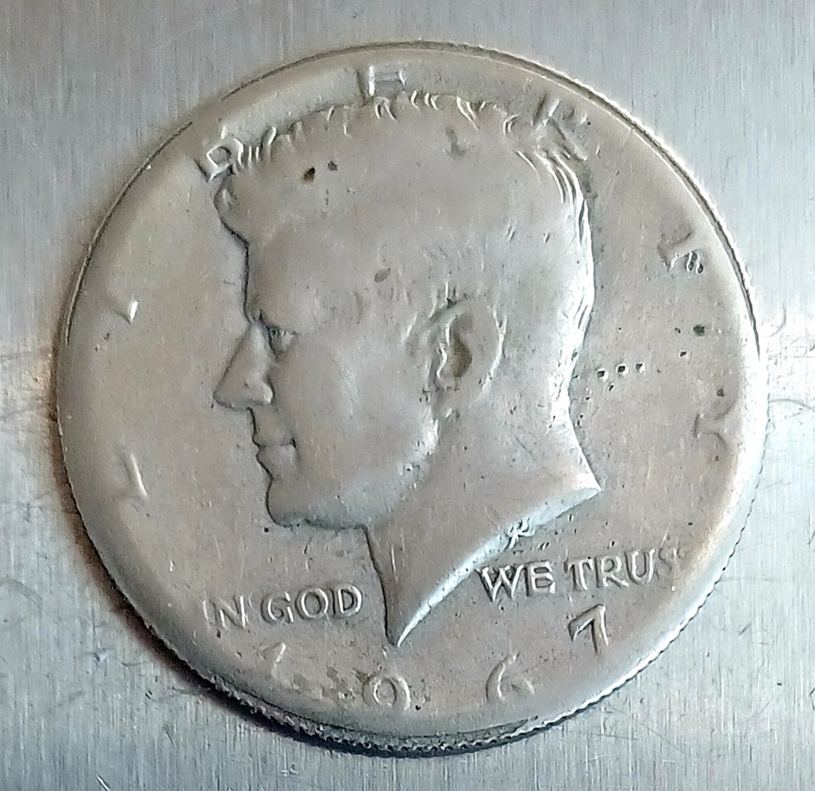 Help-Needed-With-1967-Kennedy-Half.-Weighs-10.96g,-Thin,-Missing-Rim