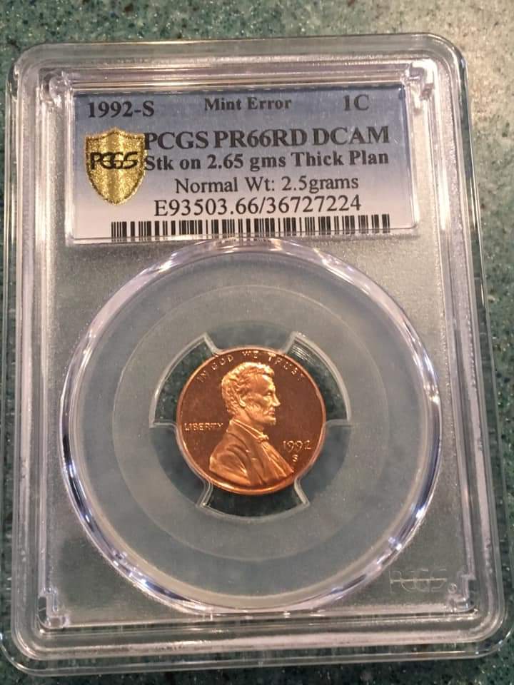1992-S-PCGS-Thick-Planchet-Proof-Cent