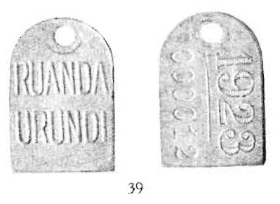 Raunda-Urundi:-Tax-Token,-Méreaux-D'-Impôt