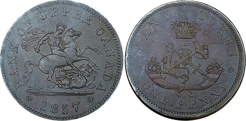 1857-One-Penny-Bank-Token