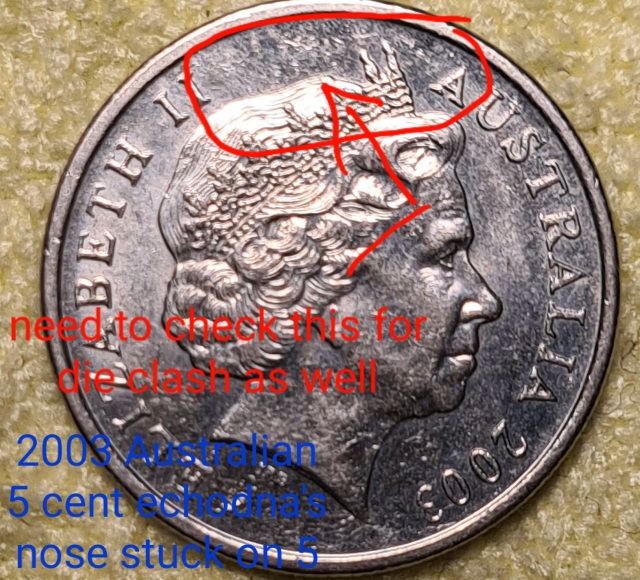 2003-Australian-5-Cent-Echidna's-Nose-Stuck-On-5
