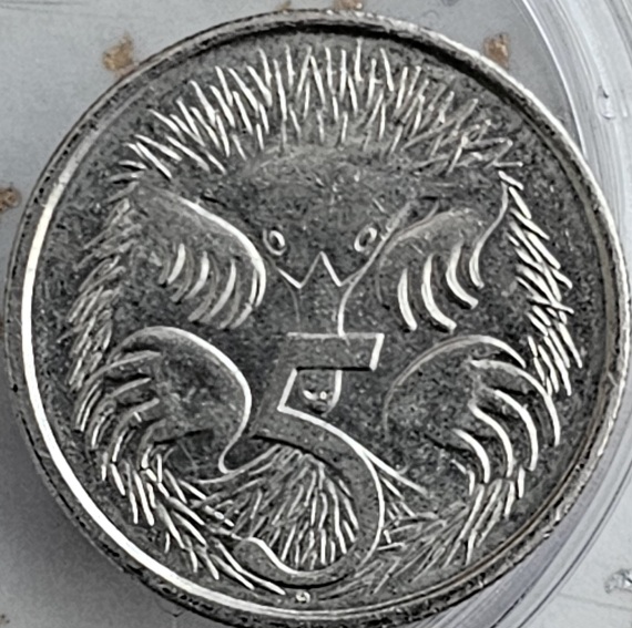 Irb-2019-Australian-5-Cent--Raised-Metal-With-Indentation