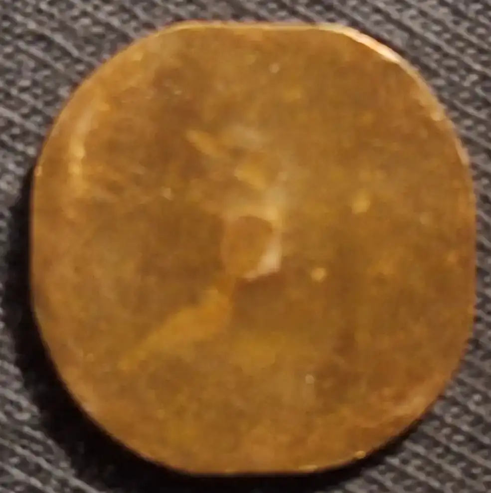 Square-Shaped-Penny-One-Side-Lincoln-Memorial-Other-Blank.