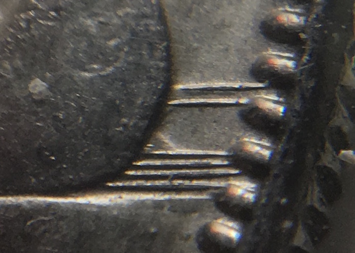 1968-Nickel-Dollar,-Extra-Line-At-Canoe-Front