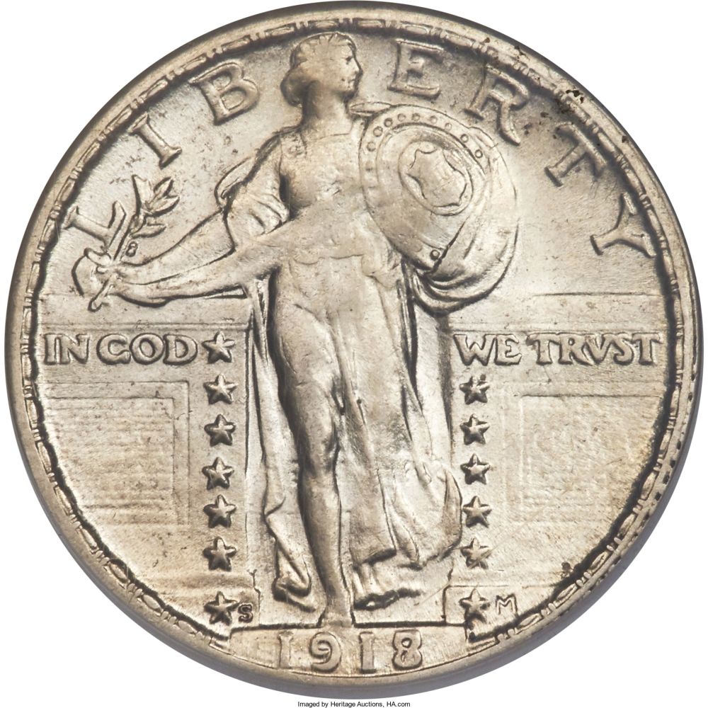 Standing-Liberty-Quarter-Set-Completed-AU-58+
