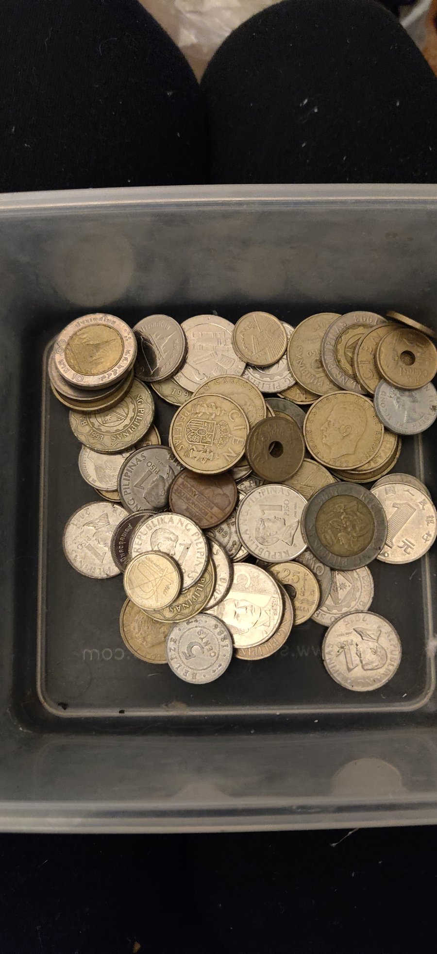 Foreign-Coins-About-60-Of-Them
