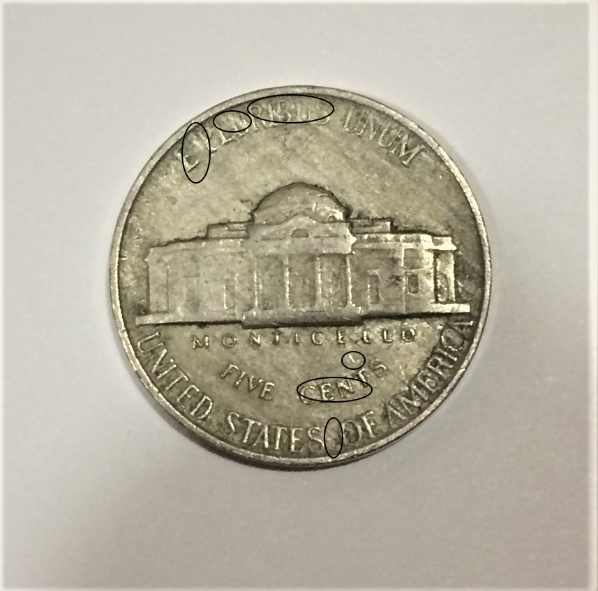 1960-Jefferson-Nickel---Reverse-Retyping-Several-Times?
