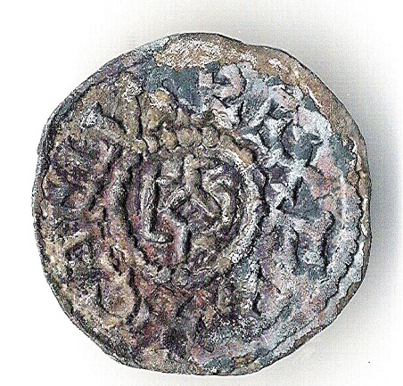 Silver-Denarius-From-Charlemagne-Et-Lang-Ac-Pat