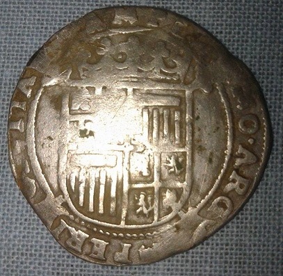 Arendschelling-/-Eagle-Shilling-From-The-Dutch-City-Of-Kampen-17th-Century